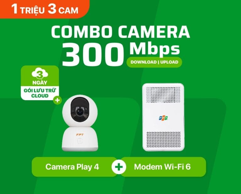 Lắp đặt FPT gói combo camera